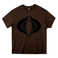 Chocolate Brown Gi Joe Cobra Vintage Heavy Core Tee - linhVisuals