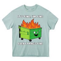 Arona dumpster fire its fine im fine Heavy Core Tee - linhVisuals