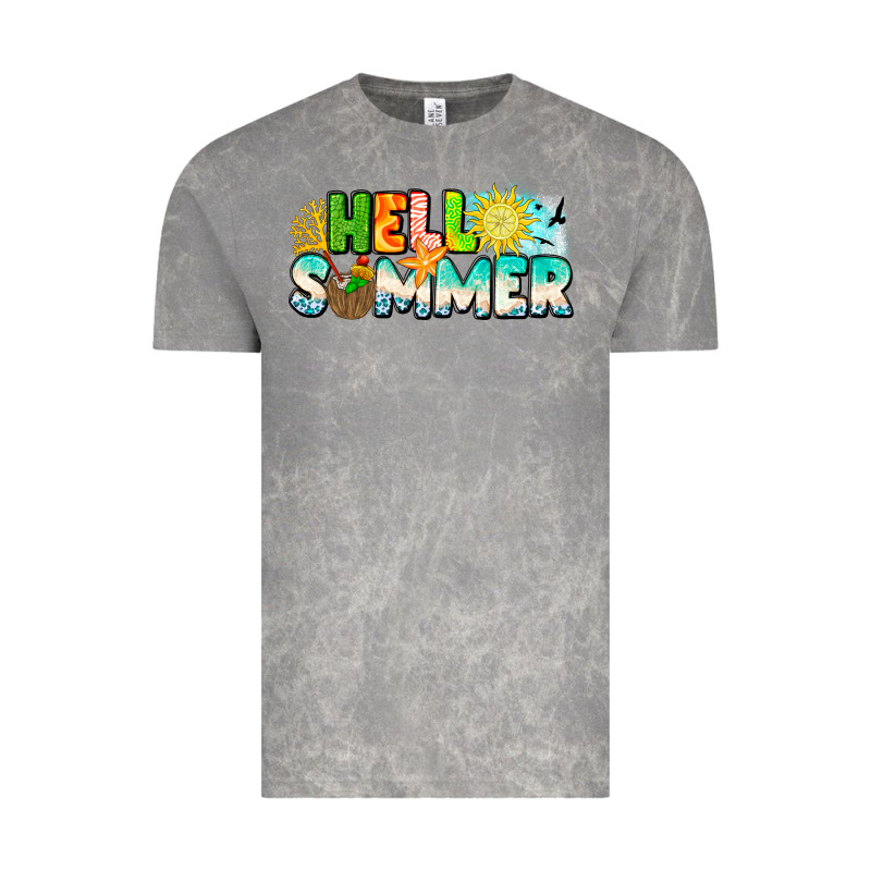 Hello Summer Vintage Tee by CowhideDigitalArt | Teevron