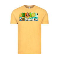 Vintage Mustard Hello Summer Vintage Tee - CowhideDigitalArt