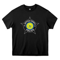 Black suffolk county police t shirt   scpd Heavy Core Tee - linhVisuals