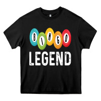 Black funny bingo legend bingo balls game Heavy Core Tee - linhVisuals