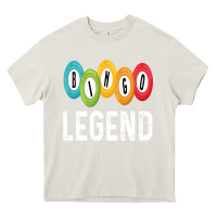 Cream funny bingo legend bingo balls game Heavy Core Tee - linhVisuals