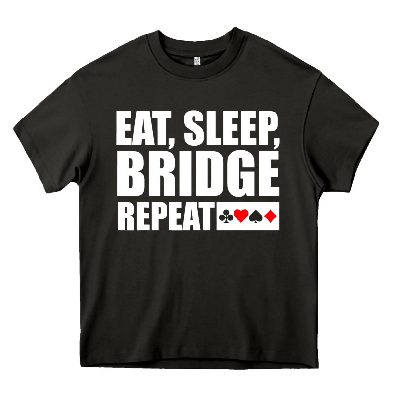 Funny Bridge Card Game Lover Bridge Heavy Core Tee by linhVisuals | Teevron