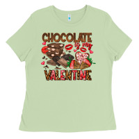 Matcha Chcolate is my Valentine Ladies Tee - CowhideDigitalArt
