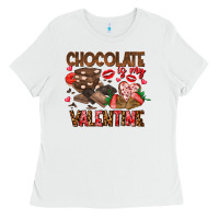 White Chcolate is my Valentine Ladies Tee - CowhideDigitalArt