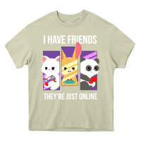 Mossy i have friends they are just online Heavy Core Tee - linhVisuals