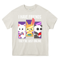 Cream i have friends they are just online Heavy Core Tee - linhVisuals