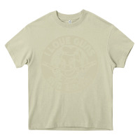 Mossy i love guns bacon pork pig funny gun Heavy Core Tee - linhVisuals
