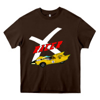 Chocolate Brown racer x Heavy Core Tee - linhVisuals