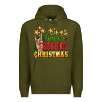 Army Green have a rockin christmas Premium Hoodie - BarkalooDesign