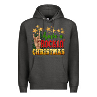 Charcoal Heather have a rockin christmas Premium Hoodie - BarkalooDesign