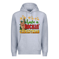 Heather Grey have a rockin christmas Premium Hoodie - BarkalooDesign