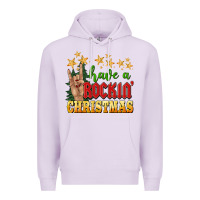 Lilac have a rockin christmas Premium Hoodie - BarkalooDesign