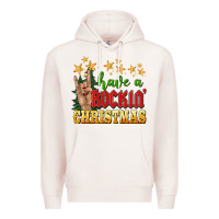 Pale Pink have a rockin christmas Premium Hoodie - BarkalooDesign