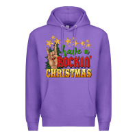 Purple have a rockin christmas Premium Hoodie - BarkalooDesign