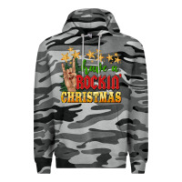 Slate Camo have a rockin christmas Premium Hoodie - BarkalooDesign