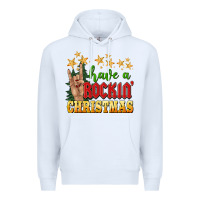White have a rockin christmas Premium Hoodie - BarkalooDesign