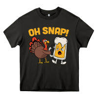 Asphalt oh snap thanksgiving cute turkey day Heavy Core Tee - linhVisuals