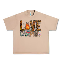Burro Love Camping Urban Heavy Tee - CowhideDigitalArt