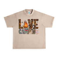 French Oak Love Camping Urban Heavy Tee - CowhideDigitalArt