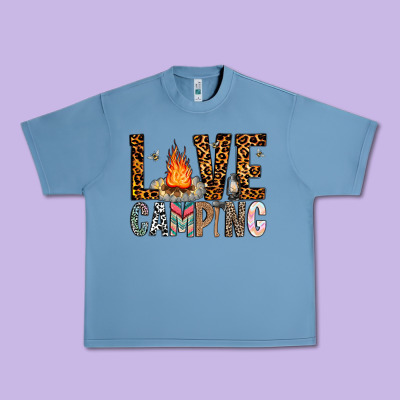 Love Camping Urban Heavy Tee Designed By Cowhidedigitalart