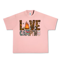 Salmon Love Camping Urban Heavy Tee - CowhideDigitalArt