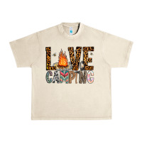 Sandshell Love Camping Urban Heavy Tee - CowhideDigitalArt