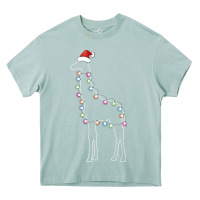 Arona santa giraffe christmas color led Heavy Core Tee - linhVisuals