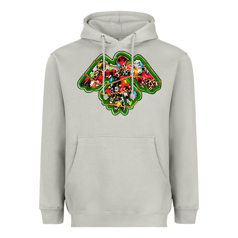 Christmas Western Thunderbird Heavyweight Hoodie by RanaPortraitStore | Teevron