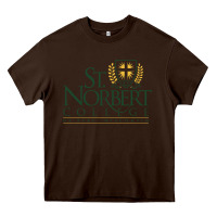 Chocolate Brown St. Norbert College Heavy Core Tee - linhVisuals
