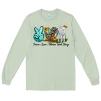 Matcha Peace Love Merino Wool Sheep Long Sleeve Tee - LillyAllenDesigns