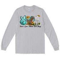 Peace Love Merino Wool Sheep Long Sleeve Tee | Teevron