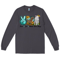 Smoke Peace Love Merino Wool Sheep Long Sleeve Tee - LillyAllenDesigns
