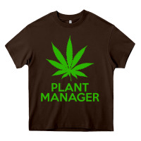 Chocolate Brown plant manager weed pot cannabis flippin sweet gear transparent copy Heavy Core Tee - linhVisuals