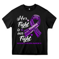 Black hodgkins lymphoma awareness t  shirt hodgkin's lymphoma awareness her Heavy Core Tee - linhVisuals