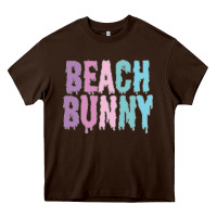 Chocolate Brown beach bunny Heavy Core Tee - linhVisuals