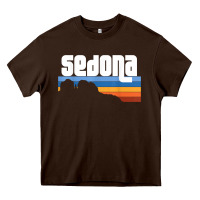 Chocolate Brown cute retro i love sedona arizona desert sunset az t shirt Heavy Core Tee - linhVisuals