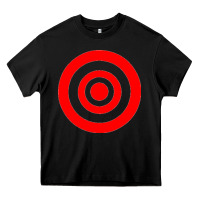 Black bullseye target Heavy Core Tee - linhVisuals