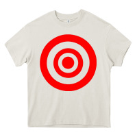 Cream bullseye target Heavy Core Tee - linhVisuals