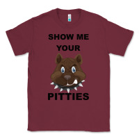 Burgundy Show Me Your Pitties Classic Tee - Bettercallsaul