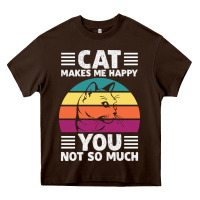 Chocolate Brown Funny Cat Lover Sarcastic Cat Memes Heavy Core Tee - linhVisuals