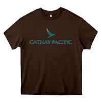 Chocolate Brown cathay pacific essential Heavy Core Tee - linhVisuals