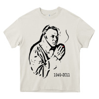 Cream christopher hitchens essential Heavy Core Tee - linhVisuals