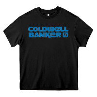 Black coldwell banker Heavy Core Tee - linhVisuals