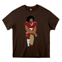 Chocolate Brown colin kaepernick kneeling classic Heavy Core Tee - linhVisuals