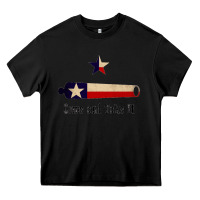 Black come and take it   texas flag essential Heavy Core Tee - linhVisuals