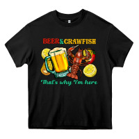 Black Beer&crawfish that's why i'm here Heavy Core Tee - FaDigitalArtStudio