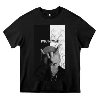 Black emine Heavy Core Tee - linhVisuals