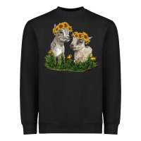 Black baby goats Heavyweight Sweatshirt - RanaPortraitStore